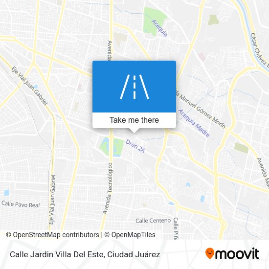 Mapa de Calle Jardin Villa Del Este