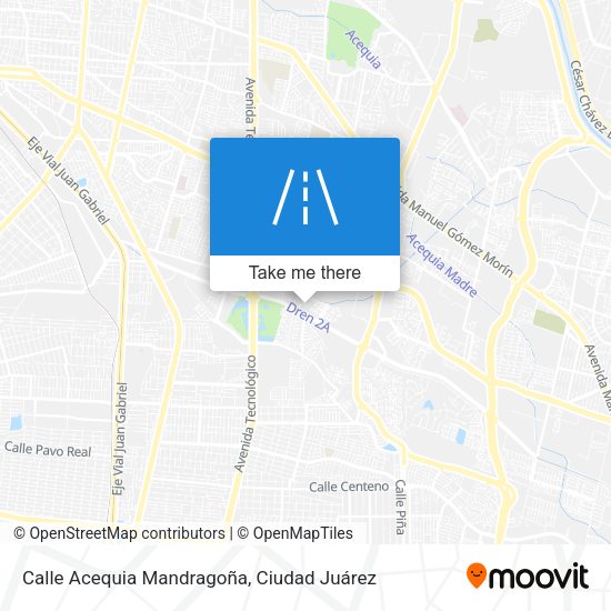 Mapa de Calle Acequia Mandragoña