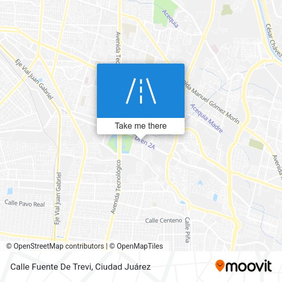 Mapa de Calle Fuente De Trevi