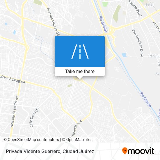 Mapa de Privada Vicente Guerrero