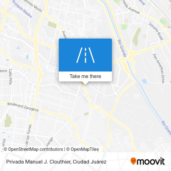 Privada Manuel J. Clouthier map