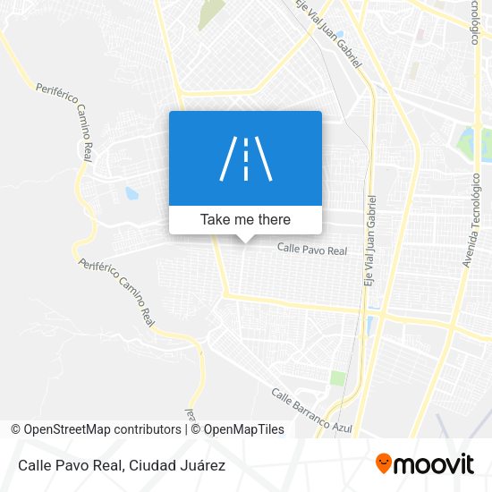 Calle Pavo Real map