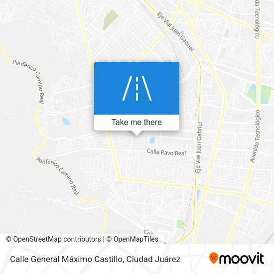 Mapa de Calle General Máximo Castillo