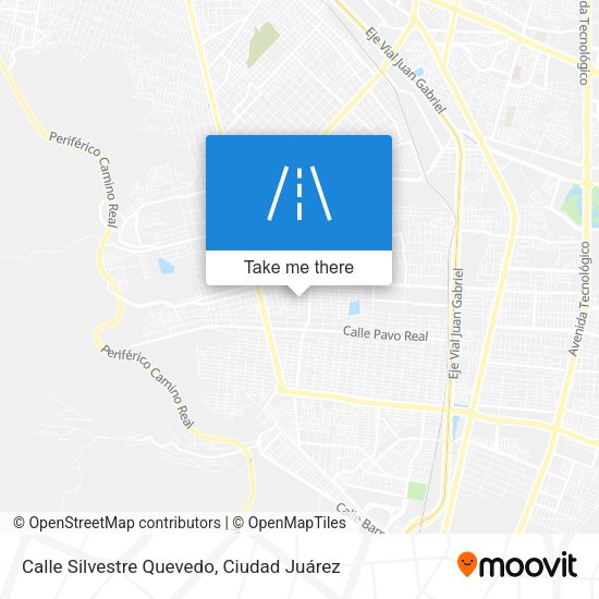 Mapa de Calle Silvestre Quevedo