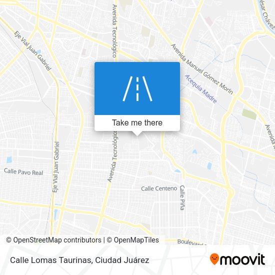 Calle Lomas Taurinas map
