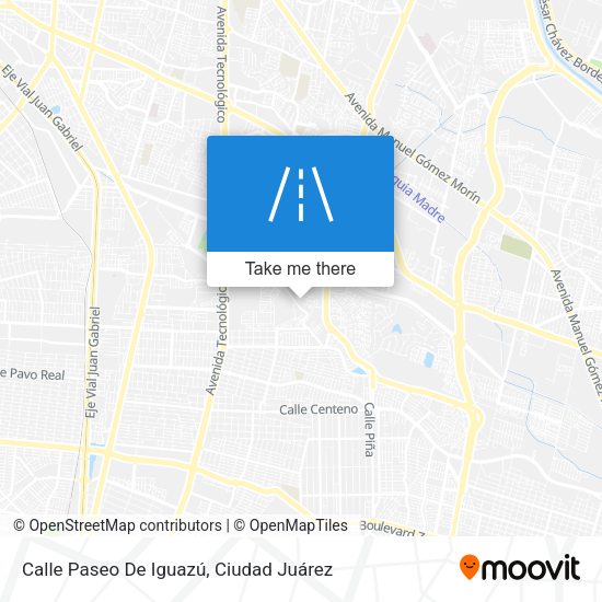 Mapa de Calle Paseo De Iguazú