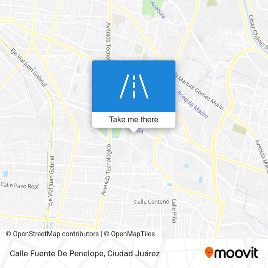 Mapa de Calle Fuente De Penelope