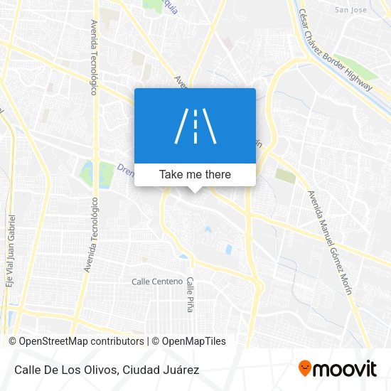 Mapa de Calle De Los Olivos