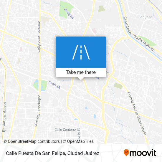 Calle Puesta De San Felipe map