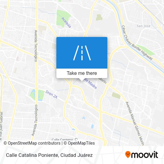Calle Catalina Poniente map