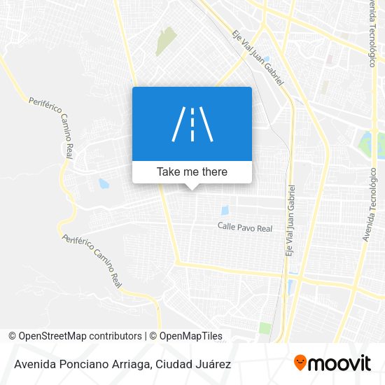 Mapa de Avenida Ponciano Arriaga