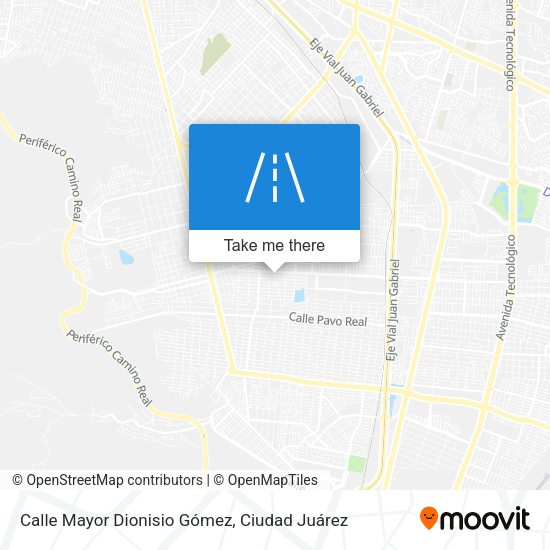 Calle Mayor Dionisio Gómez map