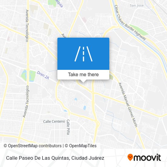 Mapa de Calle Paseo De Las Quintas