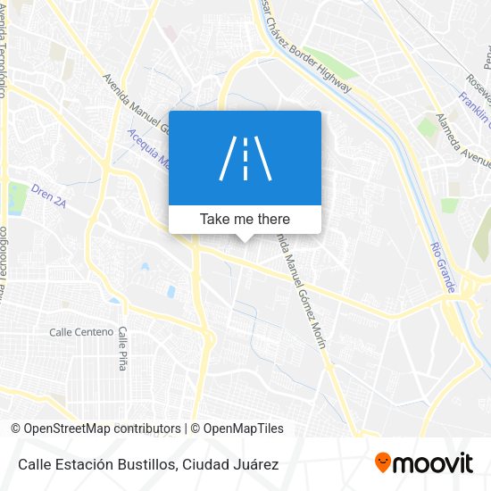 Mapa de Calle Estación Bustillos