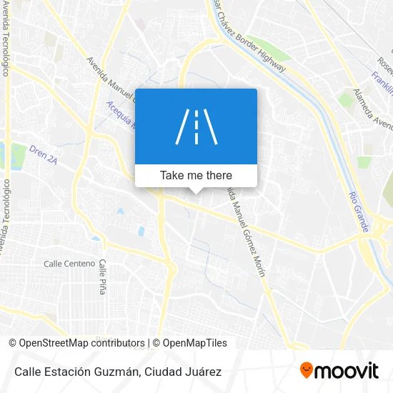 Mapa de Calle Estación Guzmán