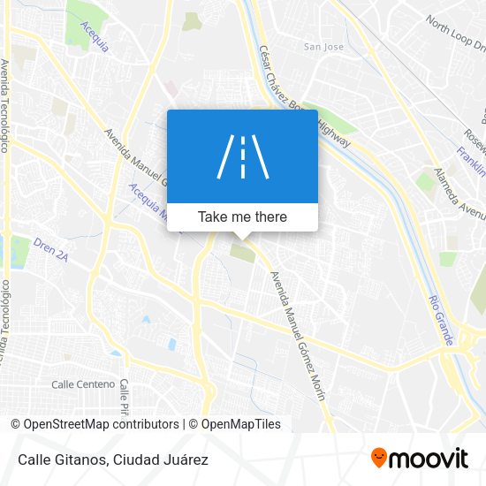 Calle Gitanos map