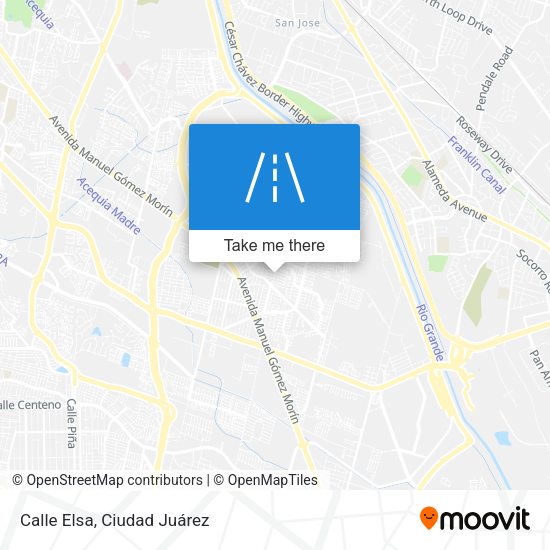 Calle Elsa map