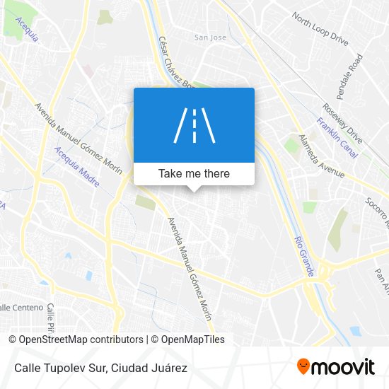 Calle Tupolev Sur map