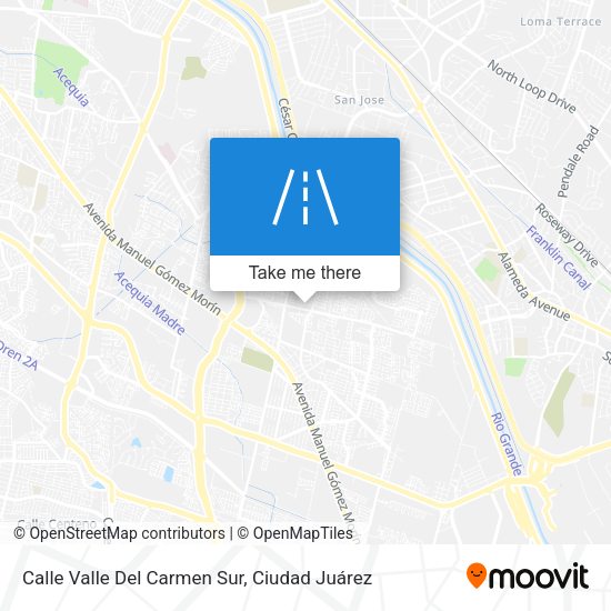 Mapa de Calle Valle Del Carmen Sur
