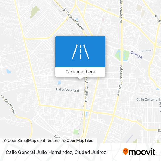 Mapa de Calle General Julio Hernández