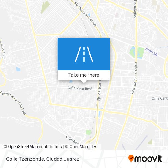 Mapa de Calle Tzenzontle