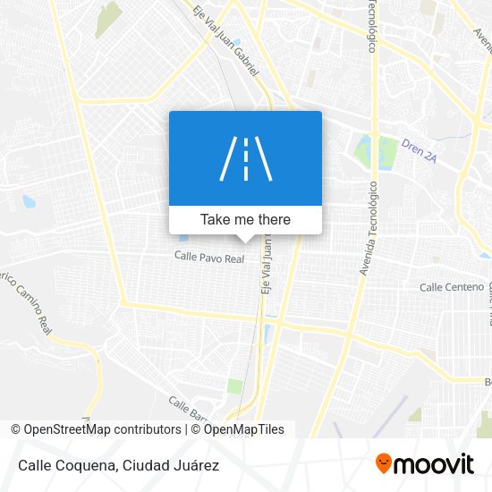 Mapa de Calle Coquena