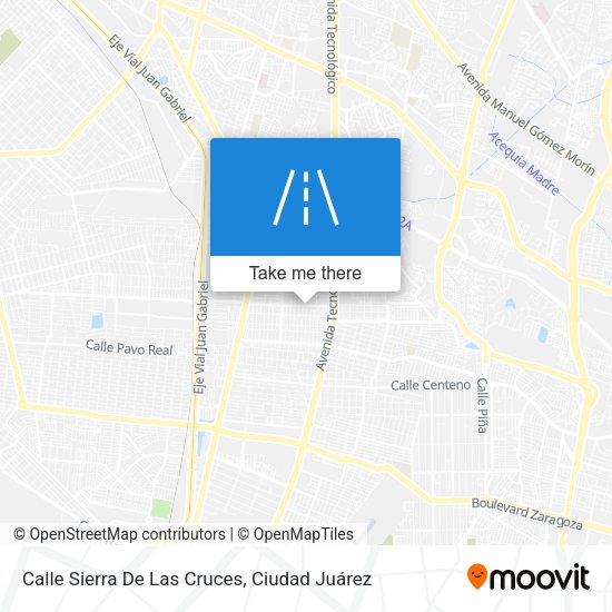 Calle Sierra De Las Cruces map