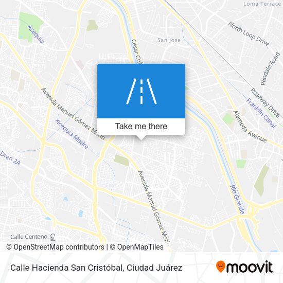 Calle Hacienda San Cristóbal map