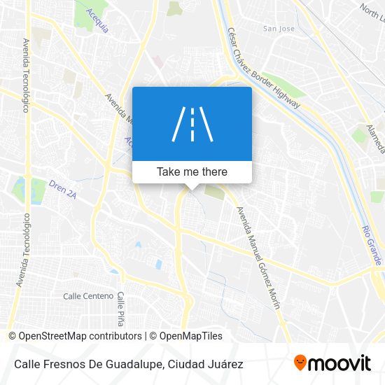 Calle Fresnos De Guadalupe map