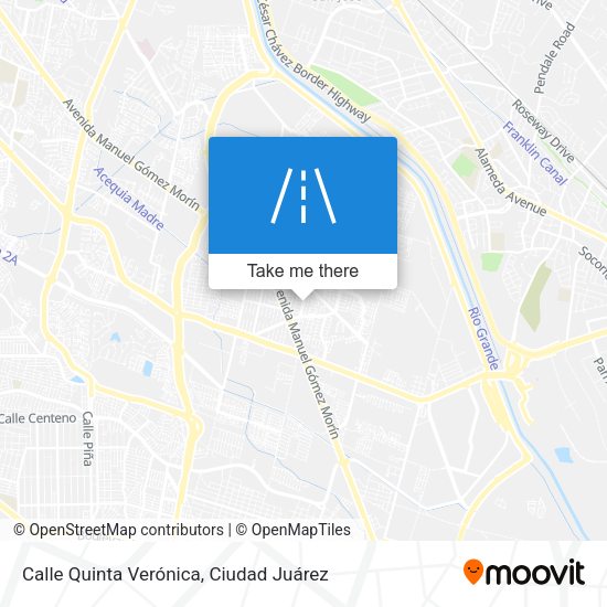 Mapa de Calle Quinta Verónica