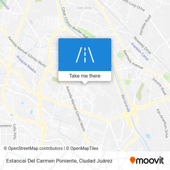 Mapa de Estancai Del Carmen Poniente