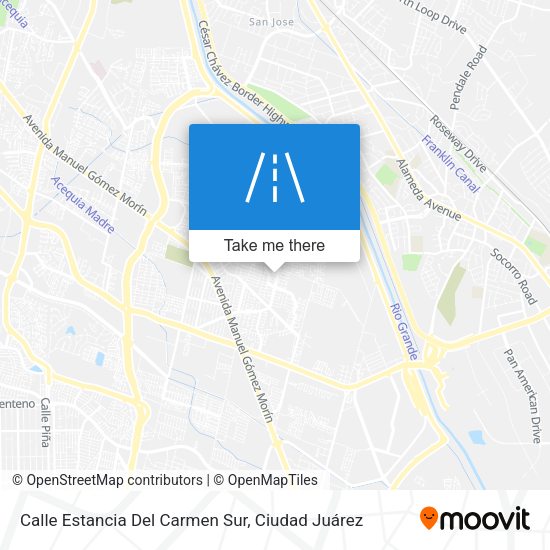 Mapa de Calle Estancia Del Carmen Sur