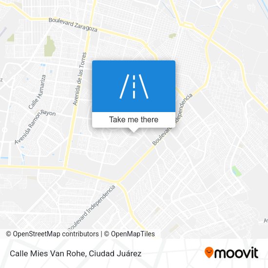 Calle Mies Van Rohe map