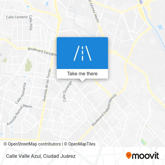 Calle Valle Azul map