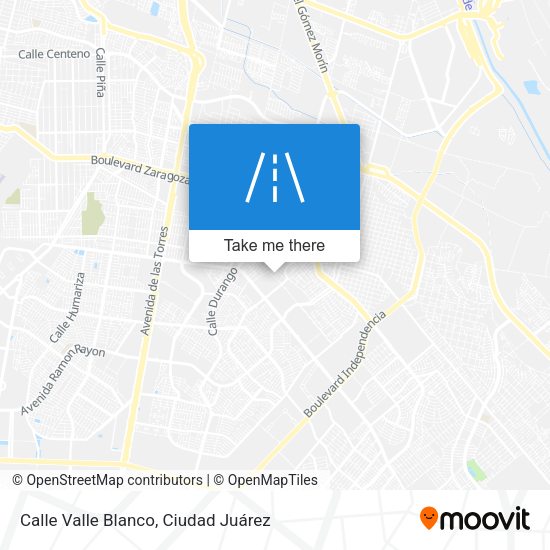 Mapa de Calle Valle Blanco