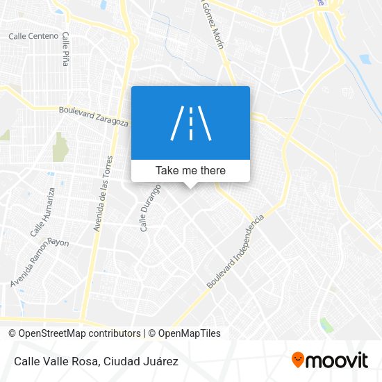 Calle Valle Rosa map