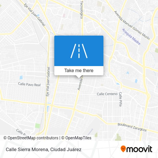 Mapa de Calle Sierra Morena