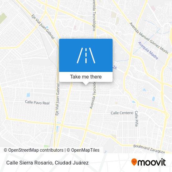 Calle Sierra Rosario map