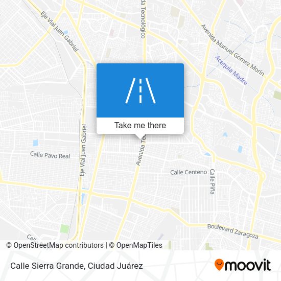 Calle Sierra Grande map