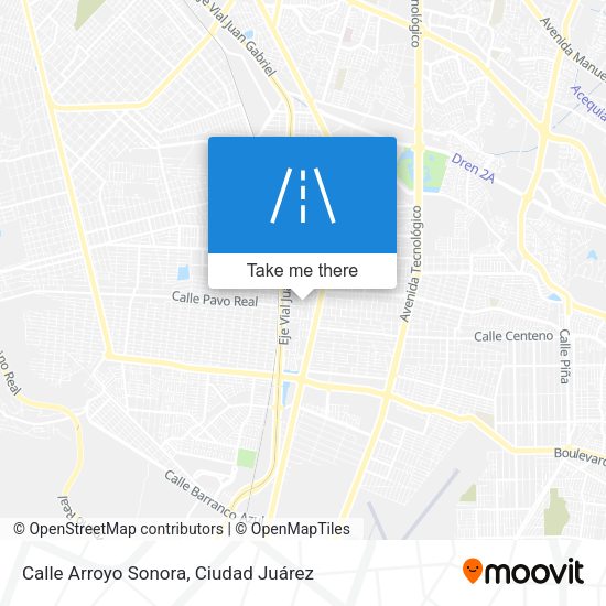 Mapa de Calle Arroyo Sonora