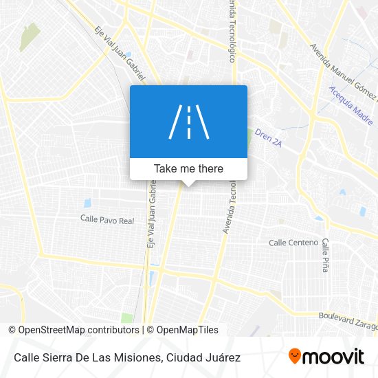 Mapa de Calle Sierra De Las Misiones