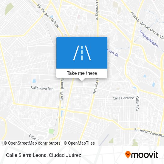 Mapa de Calle Sierra Leona