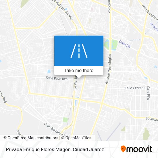 Mapa de Privada Enrique Flores Magón