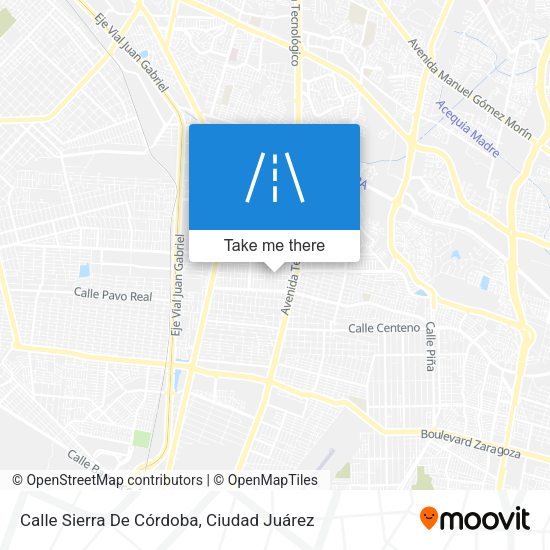 Mapa de Calle Sierra De Córdoba
