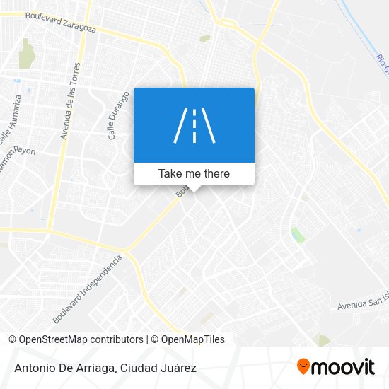 Mapa de Antonio De Arriaga