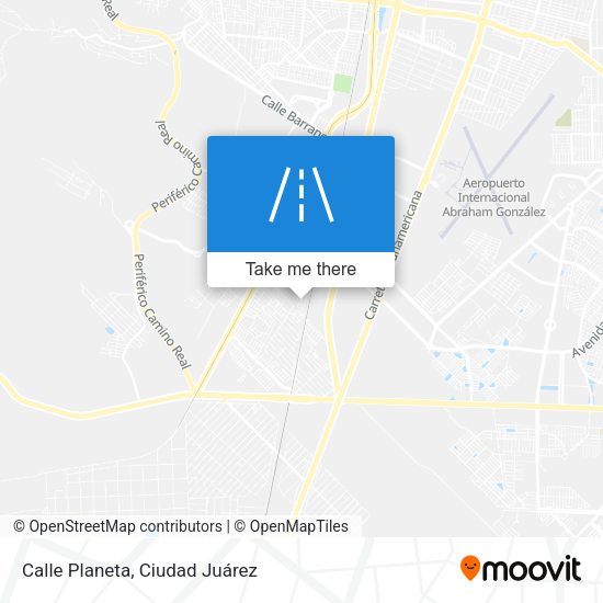 Calle Planeta map