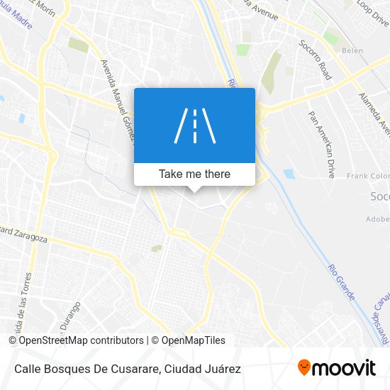 Mapa de Calle Bosques De Cusarare