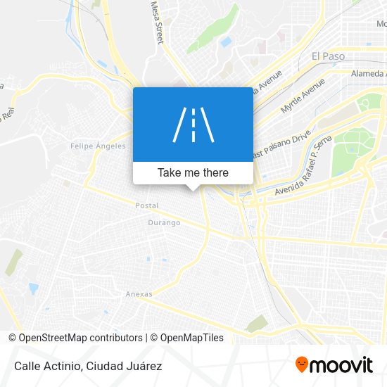Calle Actinio map