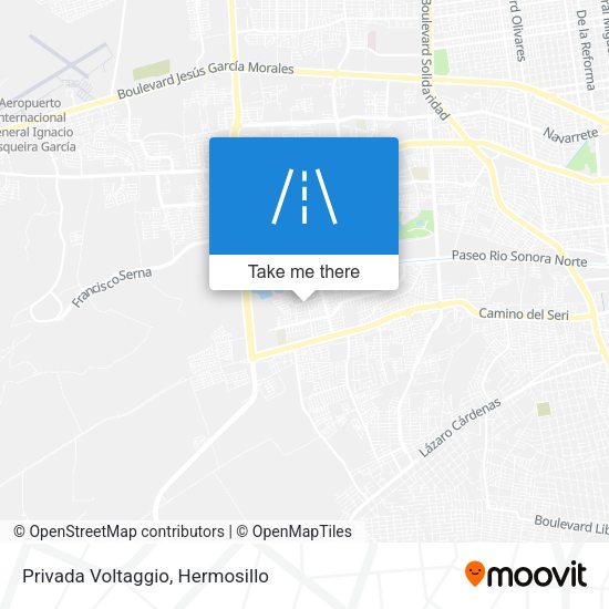 Mapa de Privada Voltaggio