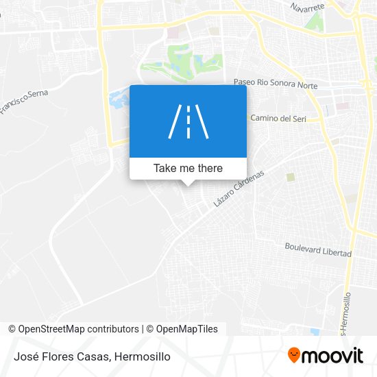 Mapa de José Flores Casas